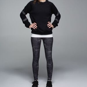 EUC 💎 Lululemon Speed Tight II *Full-On Luxtreme Sequin Snake Slate Black SZ 4